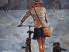 "Lady and the bike"